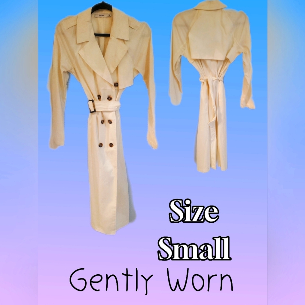 Winter White Trench Coat